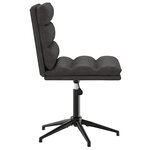 vidaXL Chaises à manger lot de 2 noir similicuir