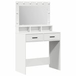 vidaXL Coiffeuse avec tiroir Blanc 79 x 41 x 135 cm Bois d'ingénierie
