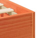 vidaXL Cadre de lit surélevé Marron 90 x 190 cm Bois massif en pin