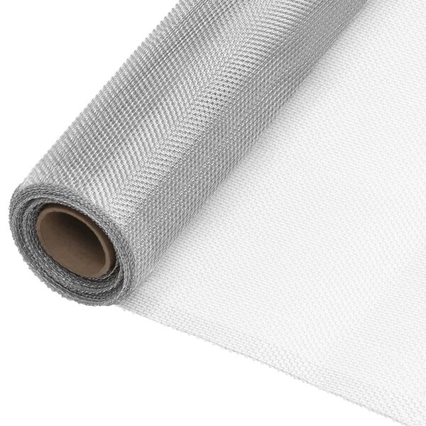 vidaXL Écran en treillis Aluminium 112x2000 cm Argenté