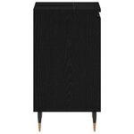 vidaXL Meuble Sous Lavabo Chêne noir 58 x 33 x 60 cm Bois d'ingénierie
