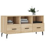vidaXL Meuble TV chêne sonoma 102x36x50 cm bois d'ingénierie