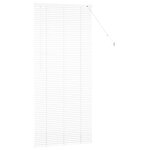 vidaXL Store de Fenêtre avec des rideaux Autre Blanc 80 x 130 cm Aluminium