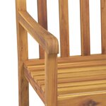 vidaXL Chaises de jardin lot de 6 56x55 5x90 bois massif d'acacia