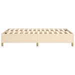 vidaXL Cadre de lit sans matelas crème 120x200 cm tissu