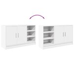 vidaXL Armoire d'évier blanc 90x29x55 cm bois d'ingénierie