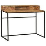 vidaXL Bureau 110x50x87 cm en bois massif d'acacia