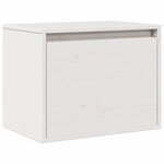 vidaXL Armoire murale Blanc 45x30x35 cm Bois de pin massif