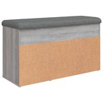 vidaXL Banc à chaussures sonoma gris 82x32x45 5 cm bois d'ingénierie