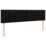 VidaXL Cadre de lit ottoman avec matelas noir 200x200 cm tissu