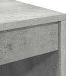 vidaXL Bureau d'écriture Béton gris MDF 90 x 40 x 76 cm Moderne Bureau