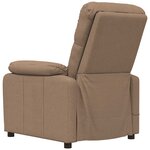 vidaXL Fauteuil de massage Marron Tissu
