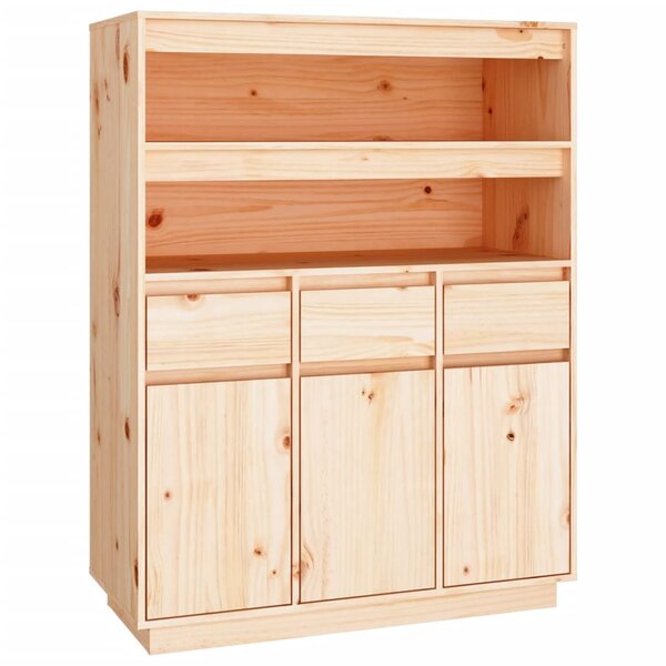 vidaXL Buffet haut 89x40x116 5 cm Bois massif de pin