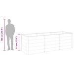 vidaXL Plate-forme surélevée de jardin 300x100x91 cm WPC Gris