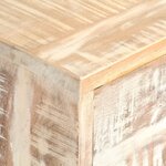 vidaXL Meuble TV Blanc 140 x 30 x 45 cm Bois d'acacia massif