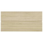 vidaXL Armoire d'évier et lavabo intégré Chêne sonoma Bois ingénierie
