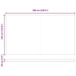 vidaXL Auvent Rétractable avec Multicolore 600 × 350 cm tissu
