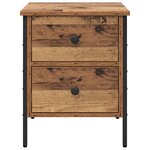 vidaXL Table de Chevet Bois Ancien 40x42x50 cm Bois Ingénierie
