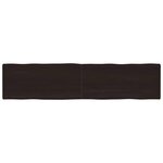 vidaXL Dessus de table bois massif traité bordure assortie