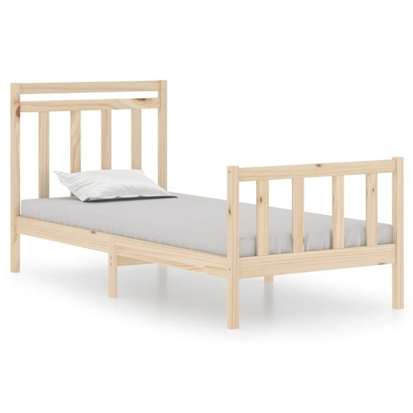 vidaXL Cadre de lit sans matelas 90x190 cm bois massif