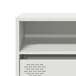 vidaXL Meuble TV blanc 135x39x43 5 cm acier laminé à froid