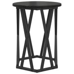 Tables d'appoint vidaXL 2 Pièces en bois noir stratifié