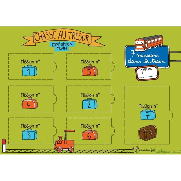 Chasse au trésor dans le train 7 défis