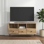 vidaXL Meuble TV 102 x 34 5 x 50 cm Chêne artisanal Bois d'ingénierie