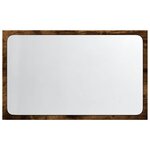 vidaXL Miroir de salle de bain à LED chêne sonoma bois d'ingénierie