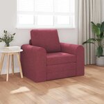 vidaXL Canapé-Lit Rouge bordeaux 98 x 71 x 83 cm tissu