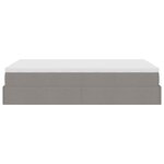 VidaXL Cadre de lit ottoman avec matelas taupe 120x190 cm tissu