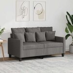 vidaXL Canapé à 2 places Taupe 120 cm Tissu