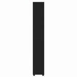 vidaXL Cabinet de salle de bain avec étagère Noir 30 5 x 30 x 195 cm