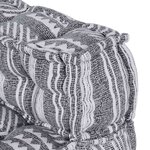 vidaXL Canapé modulaire 4 Pièces Impression Grise tissu