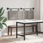 vidaXL Tête de lit suspendue Taupe Tissu