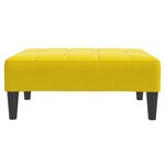 vidaXL Repose-pied jaune 77x55x31 cm velours
