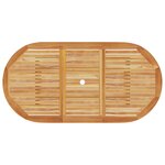 vidaXL Set de salle à manger de jardin 7 pièces en bois massif d'acacia