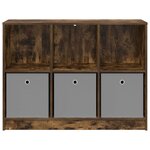 vidaXL Buffet Chêne fumé 102 x 32 x 73 5 cm