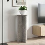 vidaXL Support de Plante 2 pièces Gris béton 40 x 40 x 80 cm