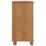 vidaXL Buffet ASKIM Marron 133 5 x 40 x 79 cm Bois massif en pin