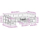 vidaXL Ensemble de canapés d'extérieur 10 Pièces Naturel et Beige