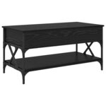 vidaXL Table basse Chêne noir 100 x 50 x 50 cm Bois d'ingénierie