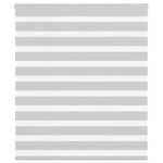 vidaXL Store zèbre gris clair largeur du tissu 130 9 cm polyester