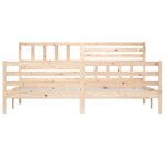 vidaXL Cadre de lit Bois massif 200x200 cm