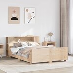 vidaXL Cadre de lit sans matelas 120x200 cm bois de pin massif