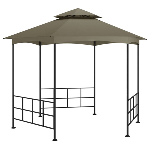 vidaXL Belvédère avec parois 3 1x2 7 m Taupe