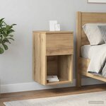 vidaXL Armoire de lit 2 pièces Chêne artisanal 29 x 31 5 x 49 cm