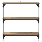 vidaXL Table console avec étagère chêne artisanal 75 x 22.5 x 75 cm