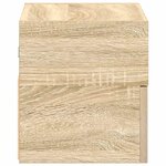 vidaXL Tables de chevet murales 2 Pièces chêne sonoma 45x26x28 5 cm