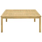 vidaXL Table basse Acacia clair 110 x 110 x 45 cm Bois d'Acacia Massif